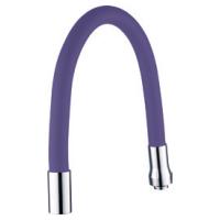 Излив (гусак) 3/4" для кухни силиконовый фиолетовый AQUATICA (XH-5243)