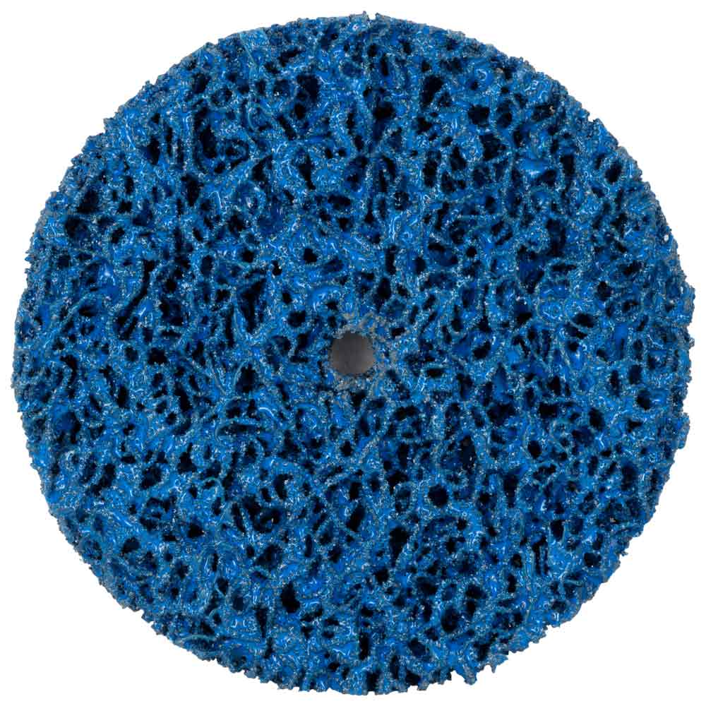 Круг зачистний з нетканого абразиву (корал) Ø100мм без тримача синій середня жорсткість SIGMA (9175741) - фото №1