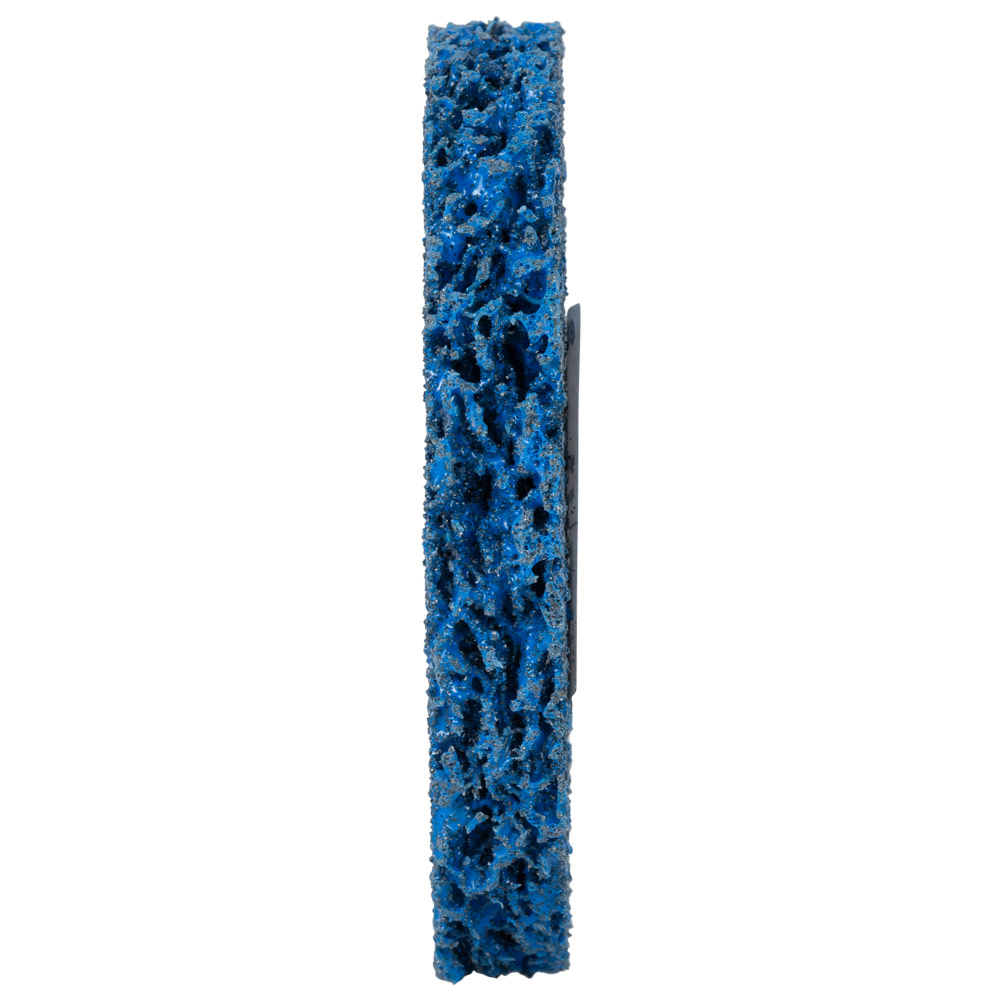 Круг зачистний з нетканого абразиву (корал) Ø100мм без тримача синій середня жорсткість SIGMA (9175741) - фото №3