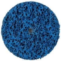 Круг зачистний з нетканого абразиву (корал) Ø100мм без тримача синій середня жорсткість SIGMA (9175741)