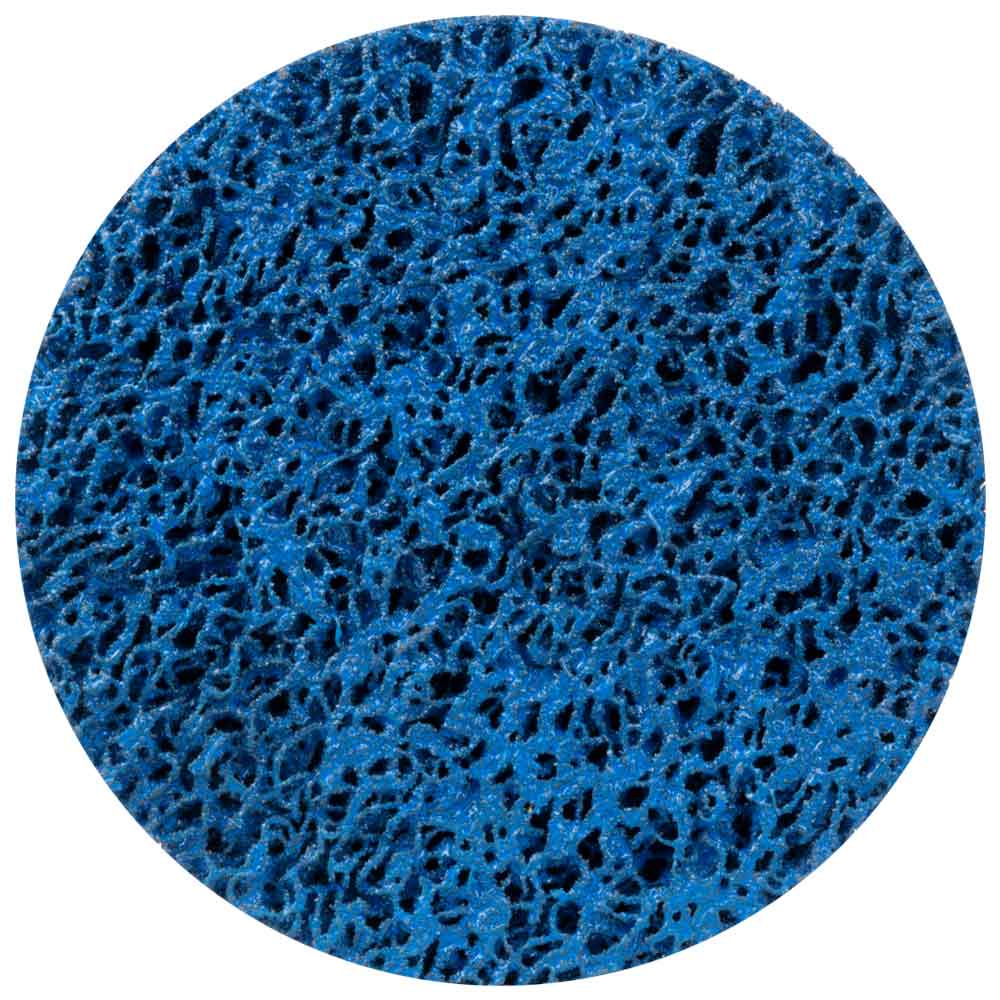 Круг зачистний з нетканого абразиву (корал) Ø125мм на липучці синій середня жорсткість SIGMA (9176211) - фото №1