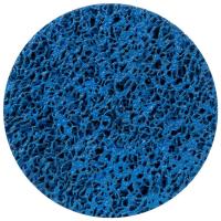 Круг зачистной из нетканого абразива (коралл) Ø125мм на липучке синий средняя жесткость SIGMA (9176211)