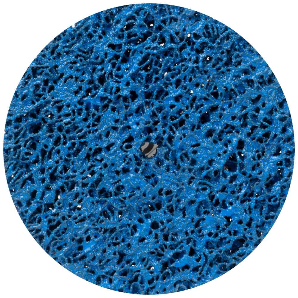 Круг зачистний з нетканого абразиву (корал) Ø125мм без тримача синій середня жорсткість SIGMA (9175761) - фото №1