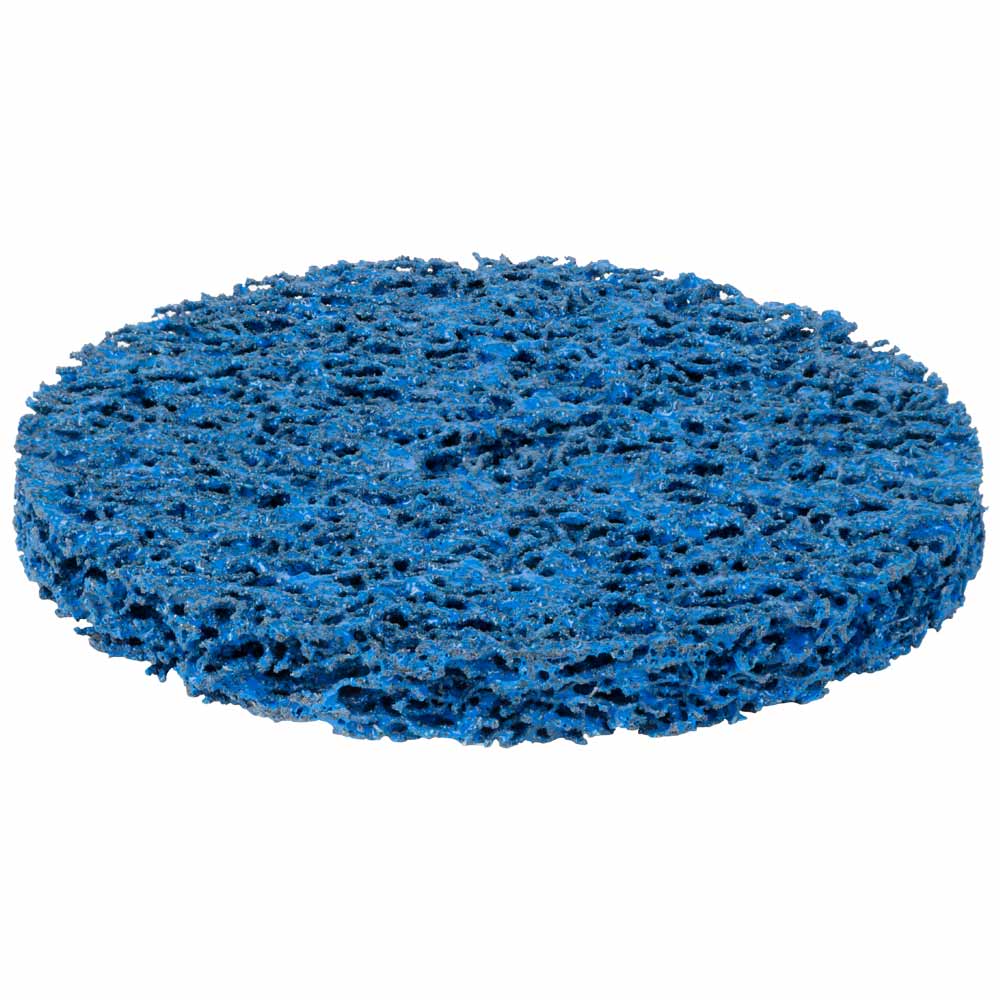Круг зачистний з нетканого абразиву (корал) Ø125мм без тримача синій середня жорсткість SIGMA (9175761) - фото №2