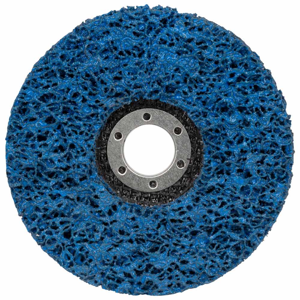 Круг зачистний з нетканого абразиву (корал) Т27 Ø125×22.23мм синій середня жорсткість SIGMA (9176711) - фото №2