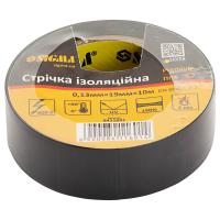 Изолента ПВХ (черная) 0.13мм×19мм×10м Premium SIGMA (8411601)