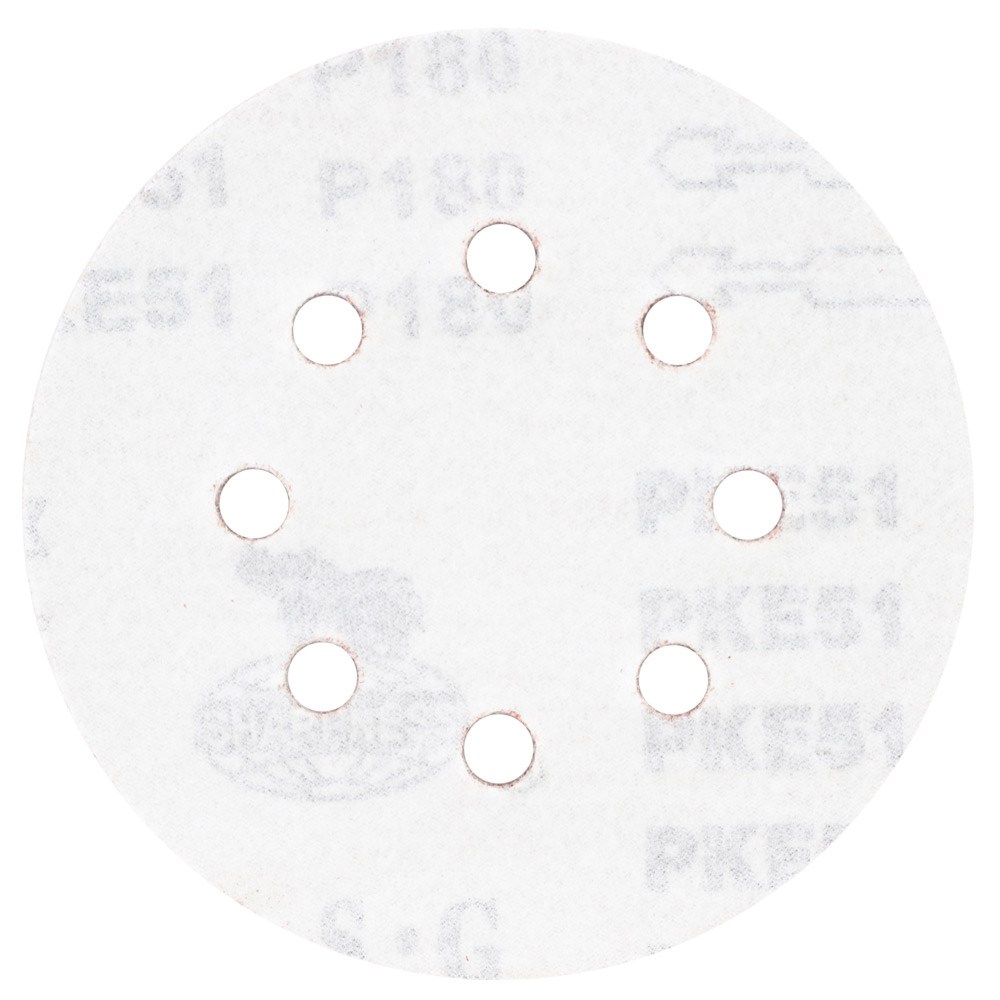Шлифовальный круг 8 отверстий Ø125мм P180 (10шт) SIGMA (9122691) - фото №2 - мал.