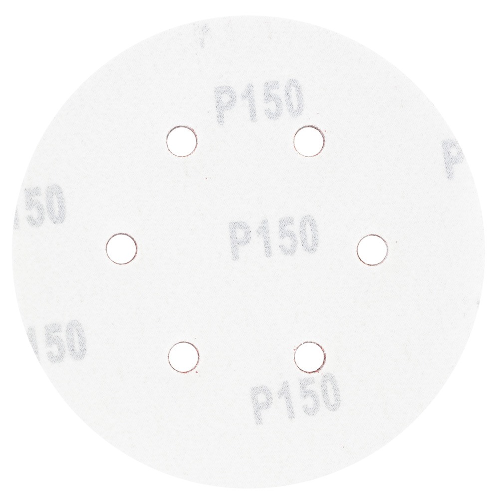 Шліфувальний круг 6 отворів Ø150мм P150 (10шт) SIGMA (9122281) - фото №2 мал.