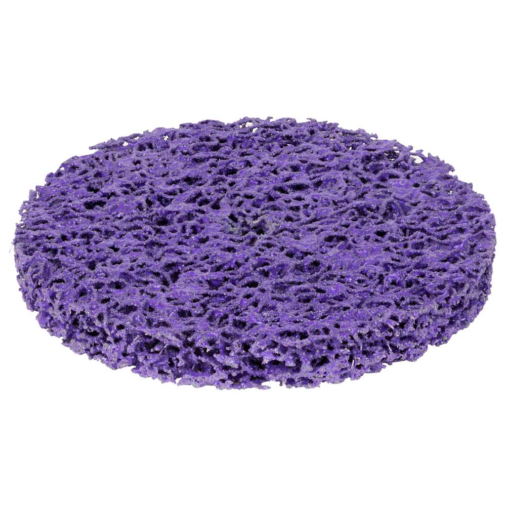 Круг зачистной из нетканого абразива (коралл) Ø125мм без держателя фиолетовый жесткий SIGMA (9175681) - фото №3 - мал.