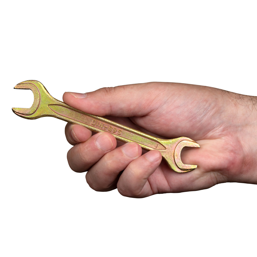 Ключ рожковый 10×12мм желтый цинк SIGMA (6025121) - фото №5 - мал.