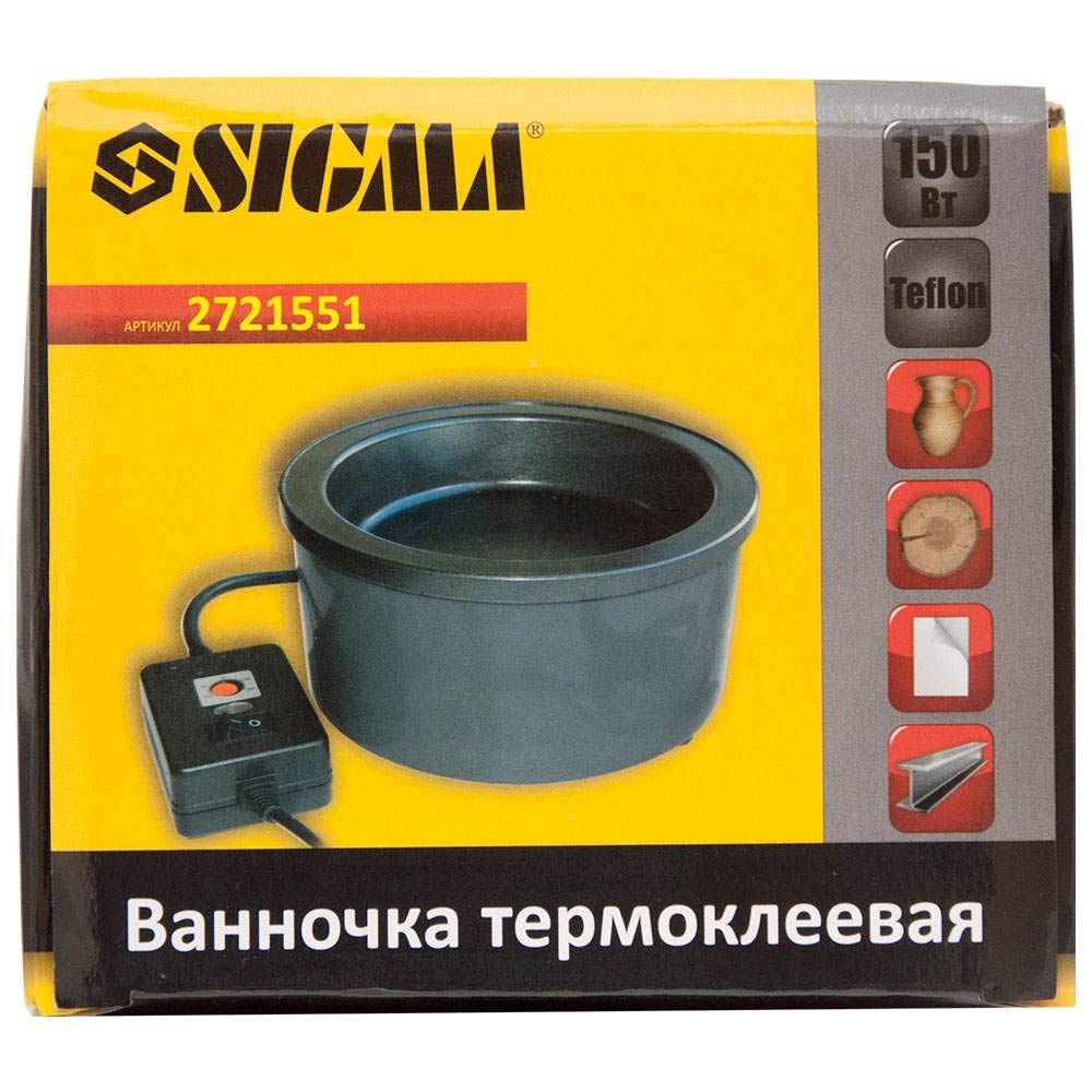 Ванночка термоклеевая с тефлоновым покрытием 150Вт SIGMA (2721551) - фото №3 - мал.