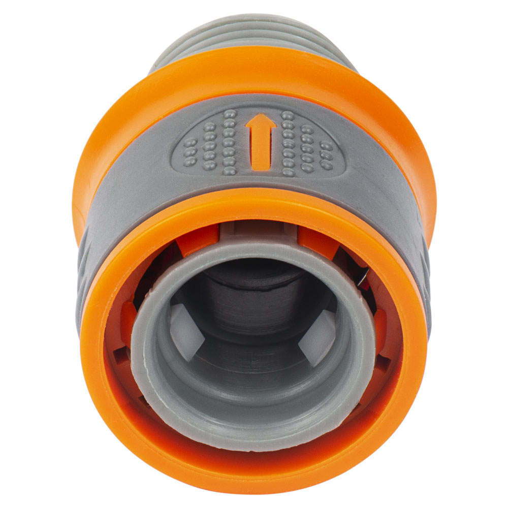 Коннектор ½" быстросъёмный на кран н/р ¾" (ABS+TPR) FLORA (5015574) - фото №5 - мал.