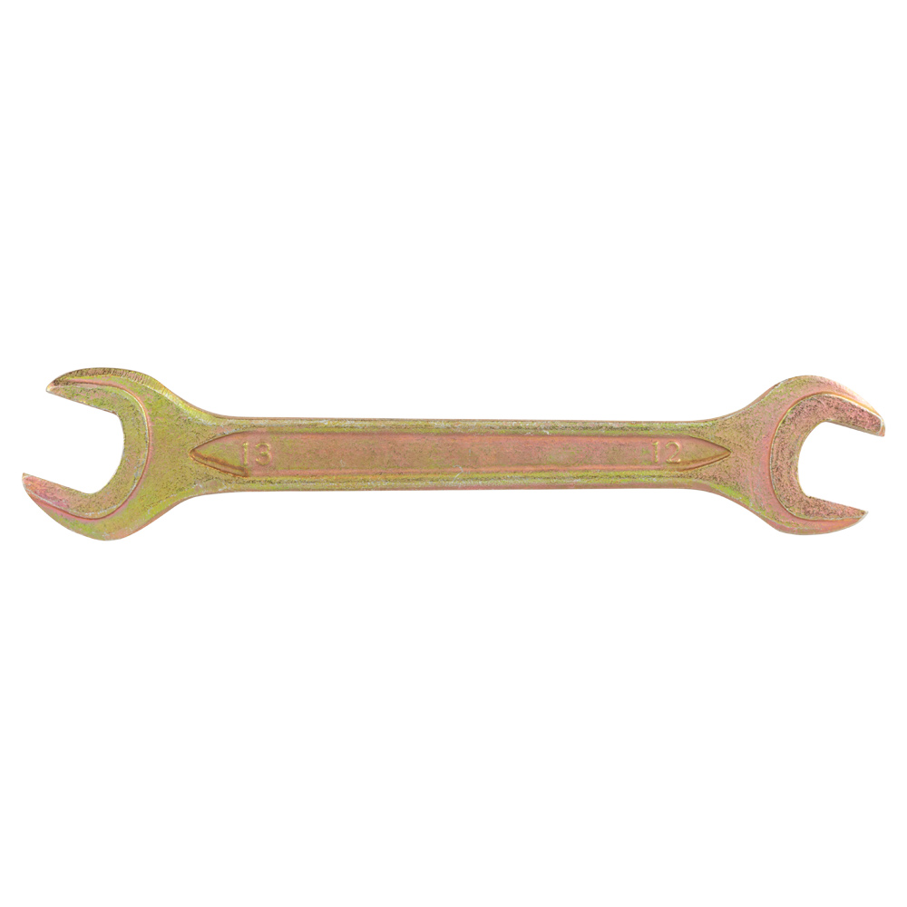 Ключ рожковый 12×13мм желтый цинк SIGMA (6025131) - фото №1 - мал.