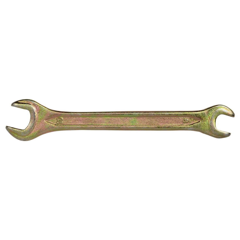 Ключ ріжковий 8×10мм жовтий цинк SIGMA (6025101) - фото №1 мал.
