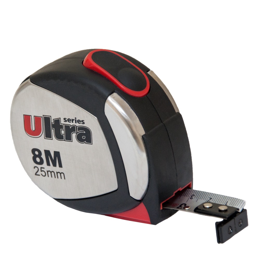 Рулетка магнитная, нейлоновое покрытие 8м×25мм ULTRA (3822082) - фото №1 - мал.