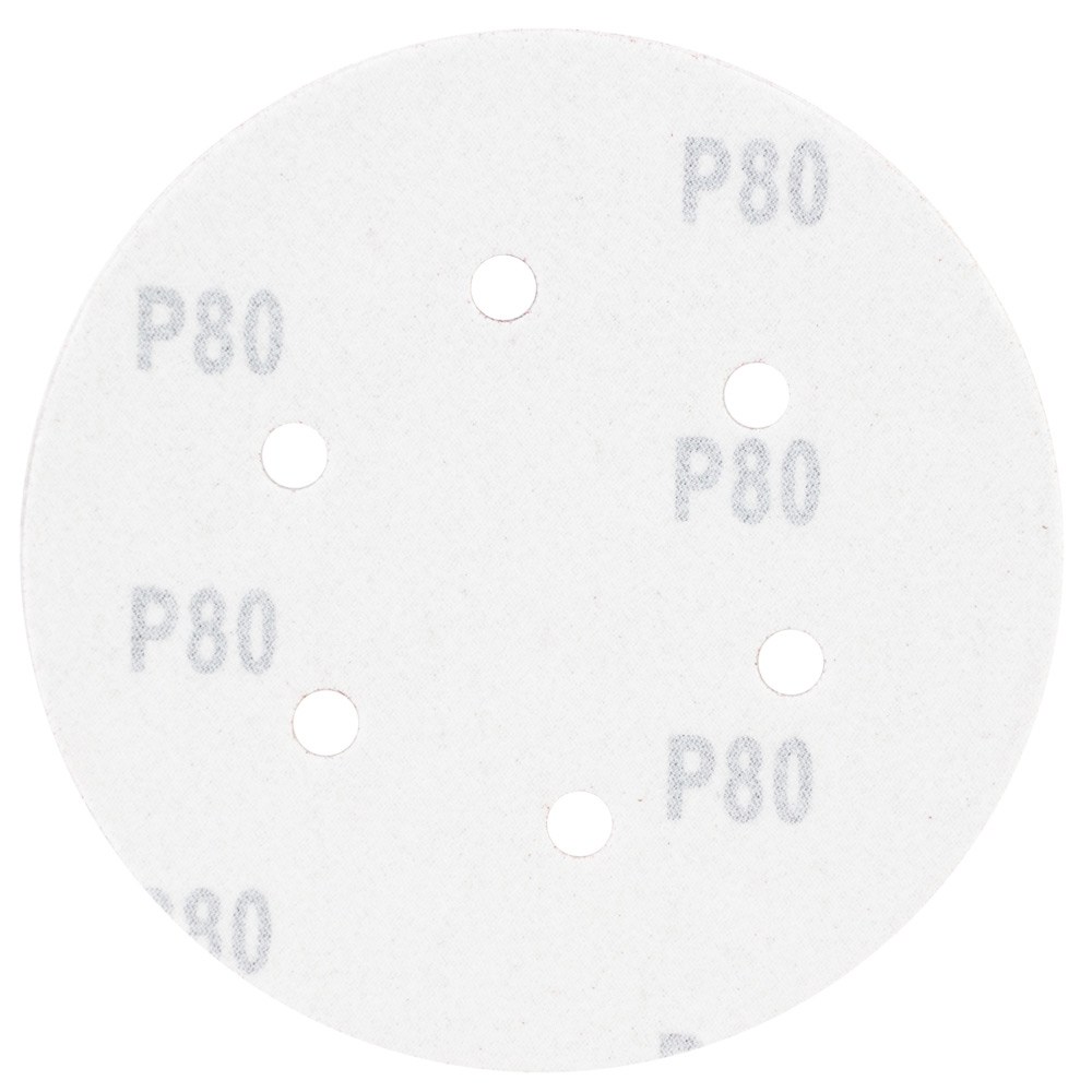 Шлифовальный круг 6 отверстий Ø150мм P80 (10шт) SIGMA (9122251) - фото №2 - мал.