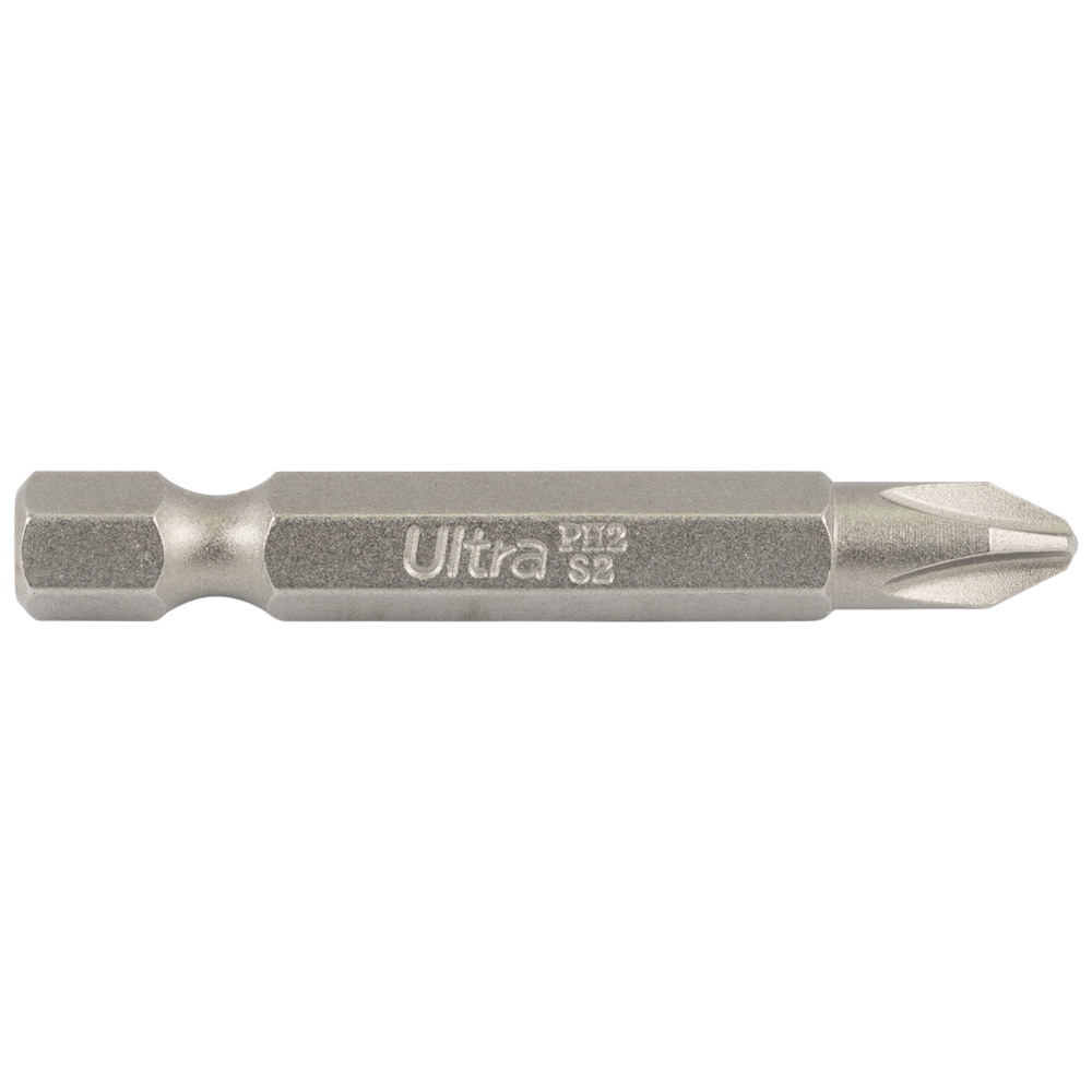 Биты PH2×50мм ¼" 10шт S2 (блистер) ULTRA (4014732) - фото №2 - мал.
