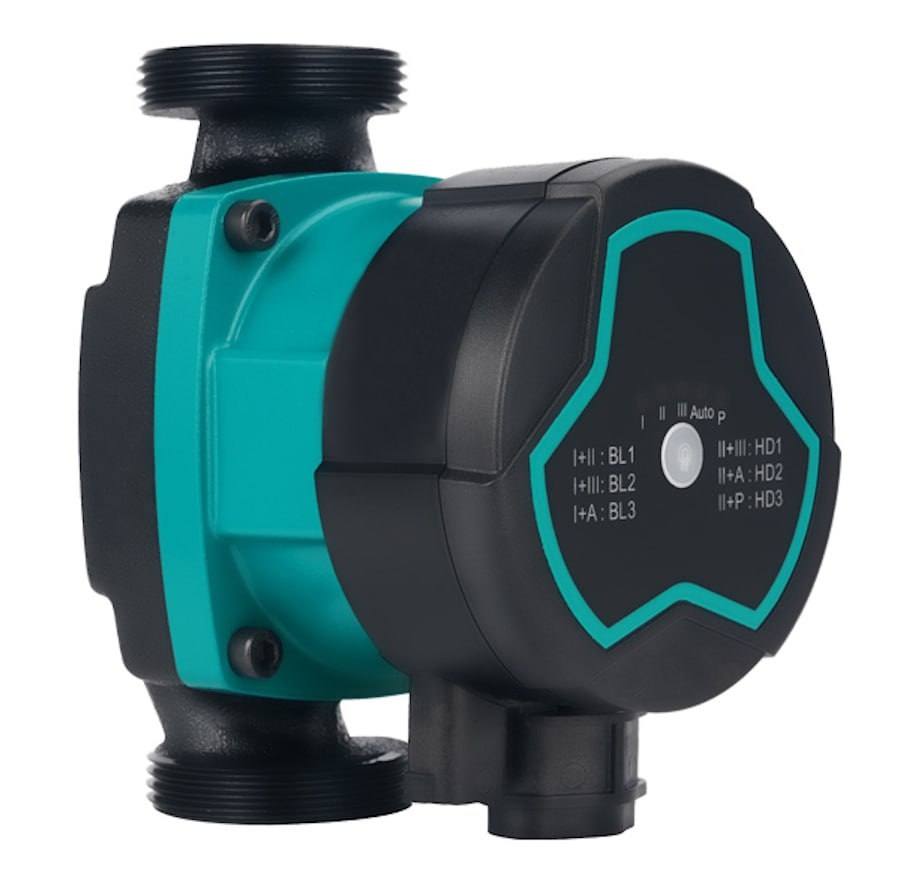 Насос циркуляційний енергозберігаючий 5-60Вт Hmax 8м Qmax 63л/хв Ø1½" 130мм + гайки Ø1" AQUATICA GPA25-8/130 III (774062) - фото №3 мал.