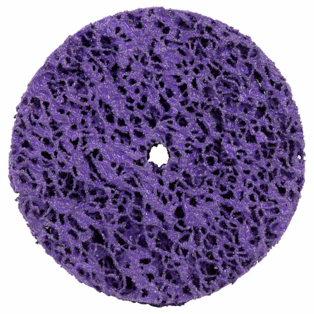 Круг зачистной из нетканого абразива (коралл) Ø100мм без держателя фиолетовый жесткий SIGMA (9175661) - фото №1 - мал.