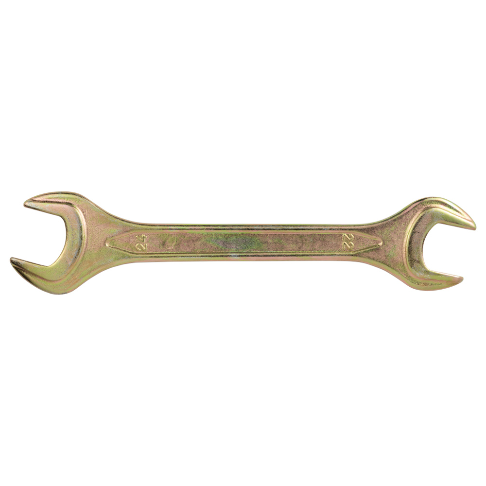 Ключ рожковый 22×24мм желтый цинк SIGMA (6025241) - фото №1 - мал.
