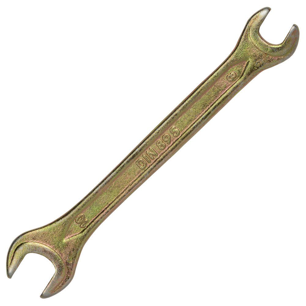 Ключ рожковый 8×10мм желтый цинк SIGMA (6025101) - фото №4 - мал.