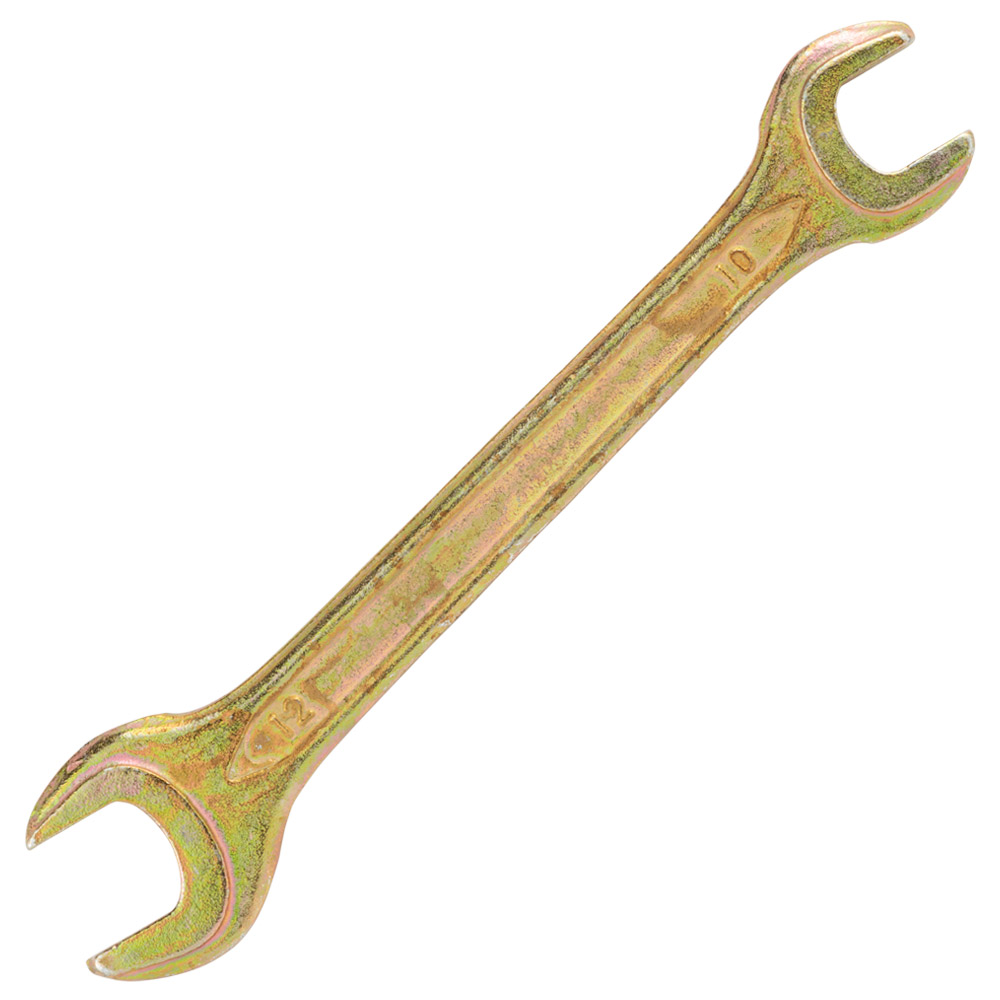 Ключ рожковый 10×12мм желтый цинк SIGMA (6025121) - фото №2 - мал.