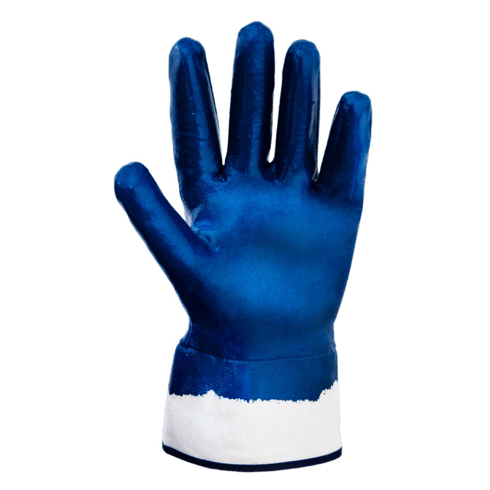 Перчатки трикотажные c нитриловым покрытием (синие краги) SIGMA (9443361) - фото №3 - мал.
