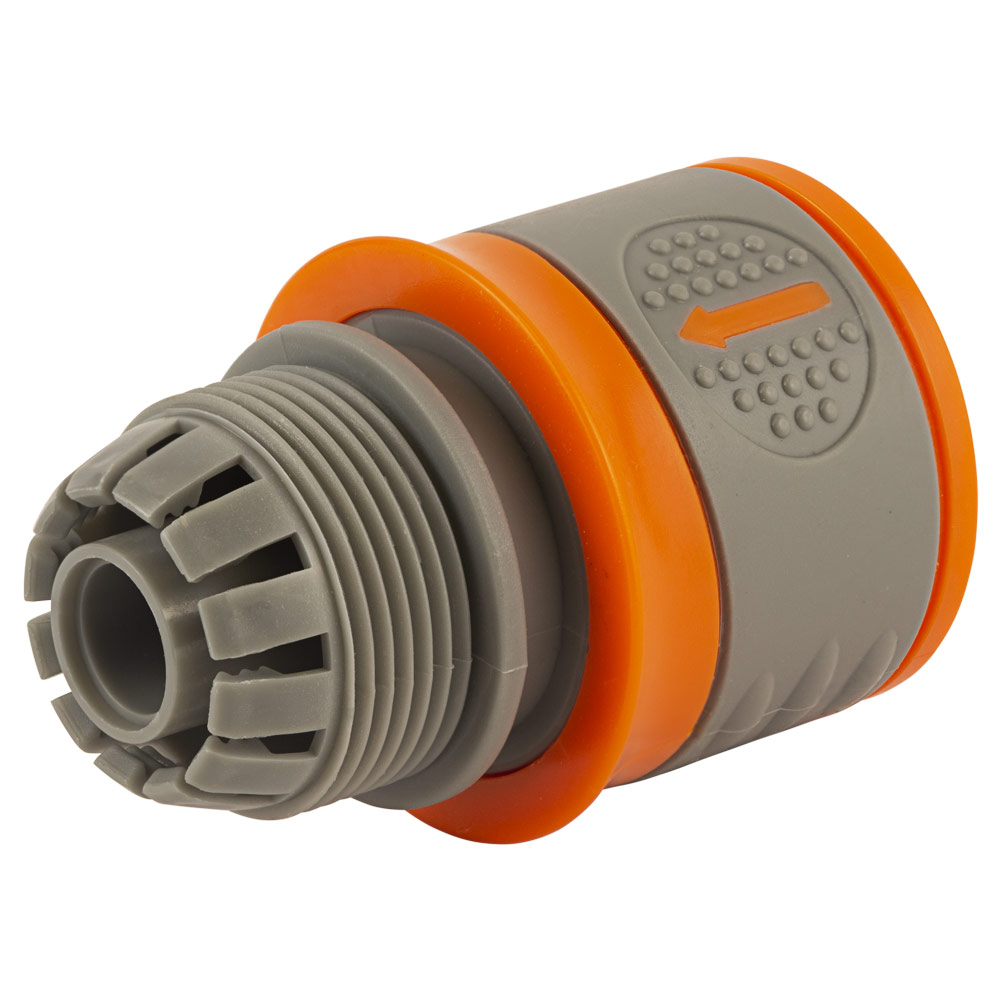 Коннектор 1/2" быстросъёмный для шланга 1/2" (ABS+TPR) FLORA (5015524) - фото №5 - мал.