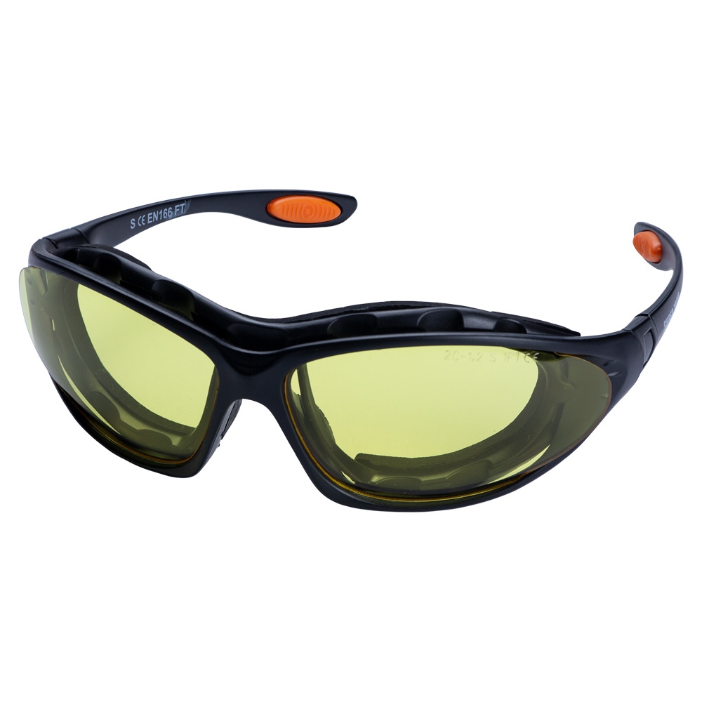Набор очки защитные с обтюратором и сменными дужками Super Zoom anti-scratch, anti-fog (янтарь) SIGMA (9410921) - фото №1 - мал.