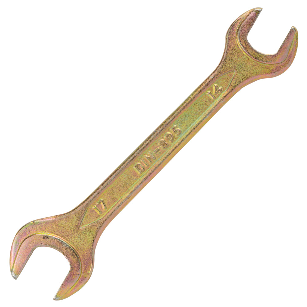 Ключ рожковый 14×17мм желтый цинк SIGMA (6025171) - фото №4 - мал.