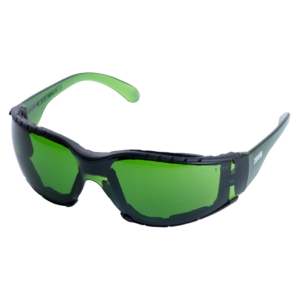 Очки защитные c обтюратором Zoom anti-scratch, anti-fog (зеленые) SIGMA (9410881) - фото №1 - мал.