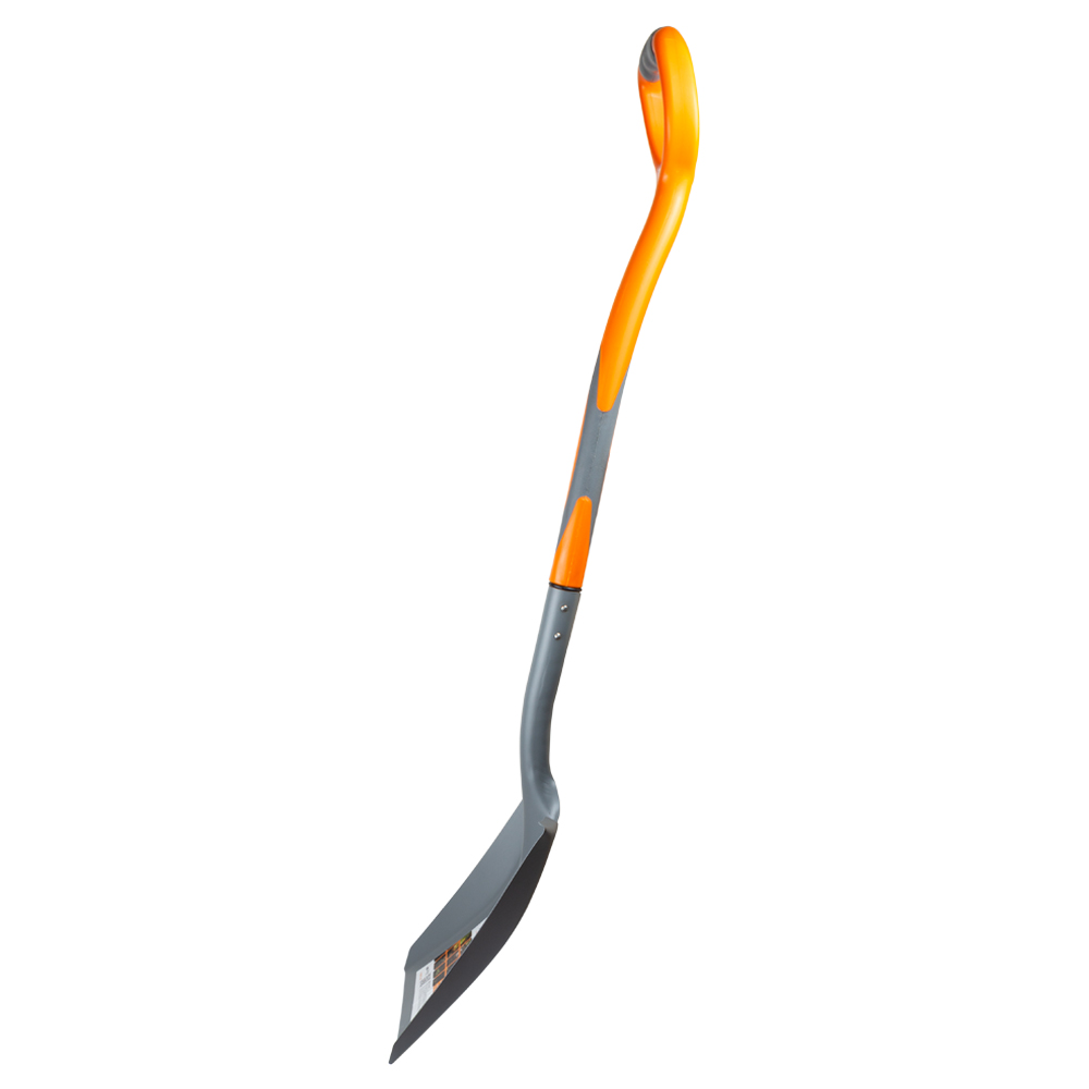 Лопата совковая с пластиковой ручкой 280×240×1050мм 1.8кг FLORA (5046034) - фото №3 - мал.