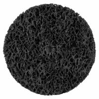 Круг зачистной из нетканого абразива (коралл) Ø100мм без держателя черный мягкий SIGMA (9175821)