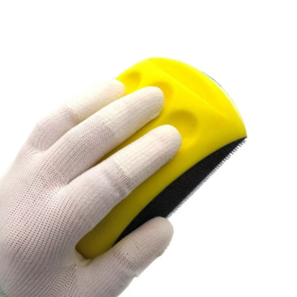 Блок шліфувальний ручний поліуретановий Ø125мм з липучкою (прямокутний) SIGMA (9110171) - фото №2 мал.