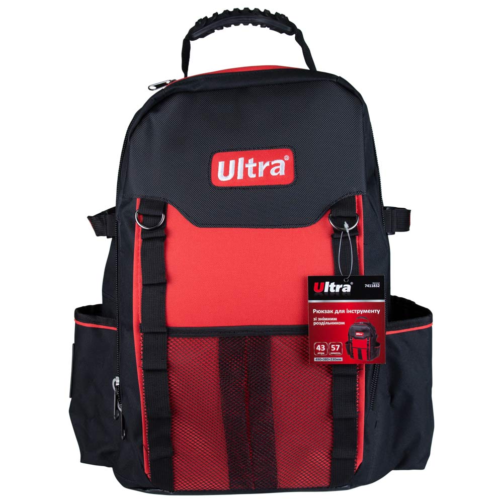 Рюкзак для инструмента 6 карманов 490×380×230мм 43л ULTRA (7411832) - фото №2 - мал.