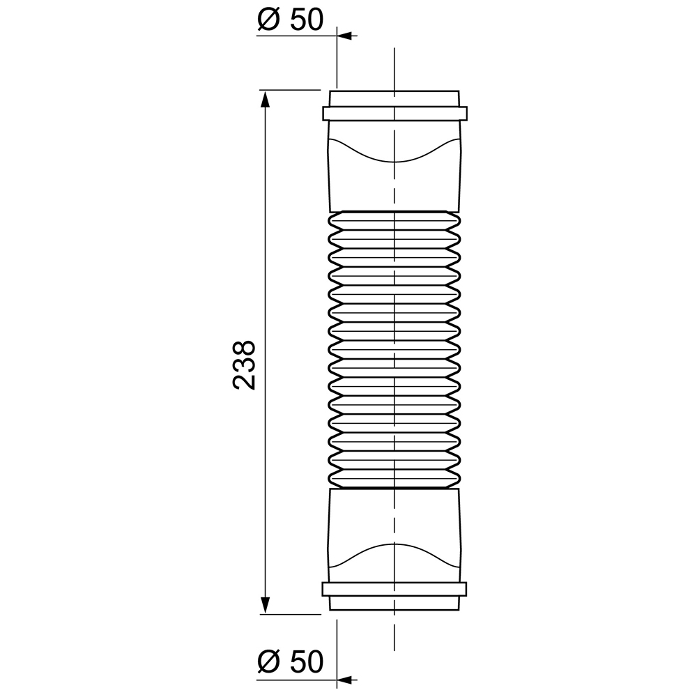 Соединение гибкое Magiflex Ø50мм F-F 238мм WIRQUIN (9549350) - фото №5 - мал.