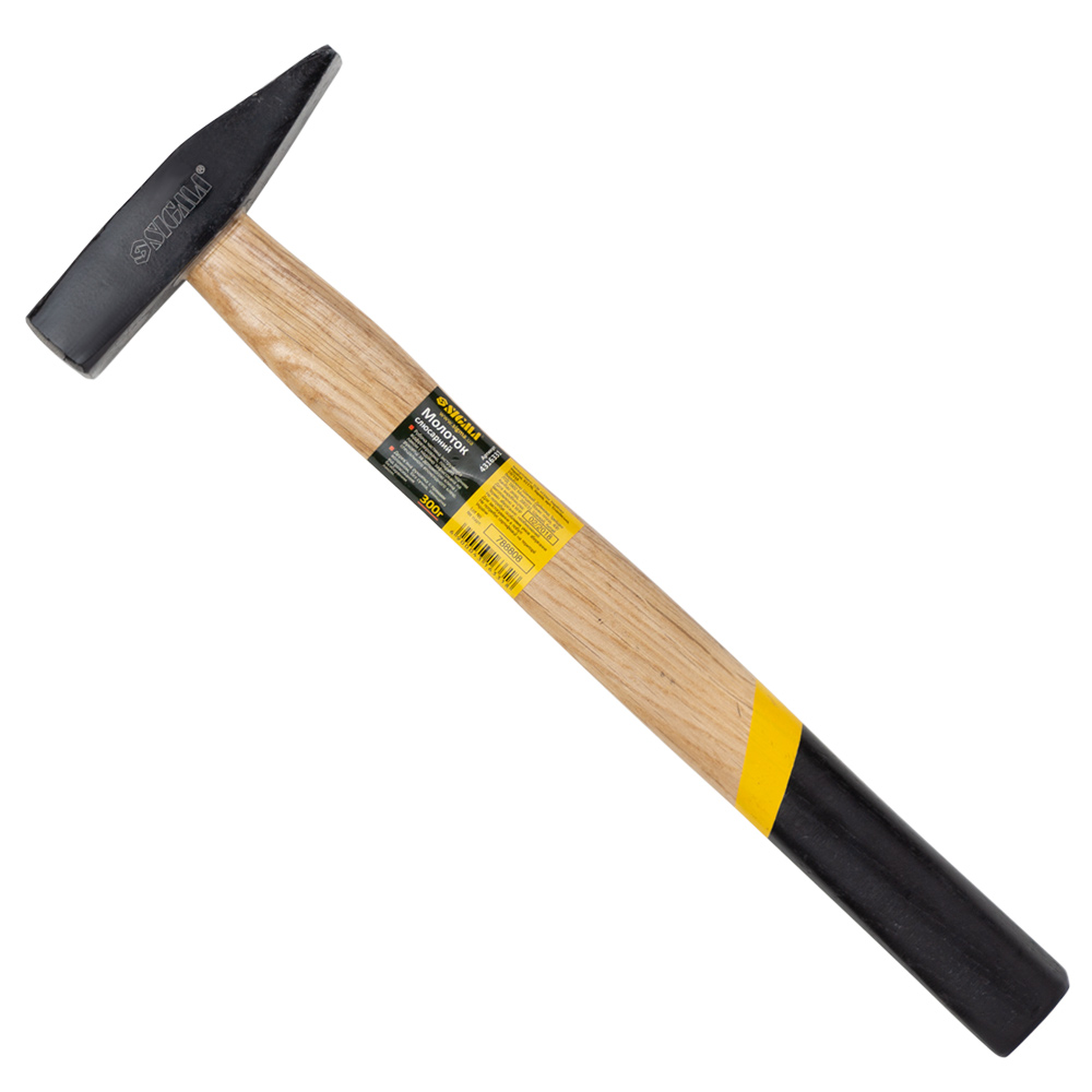 Молоток 300г слесарный деревянная ручка (дуб) SIGMA (4316331) - фото №1 - мал.