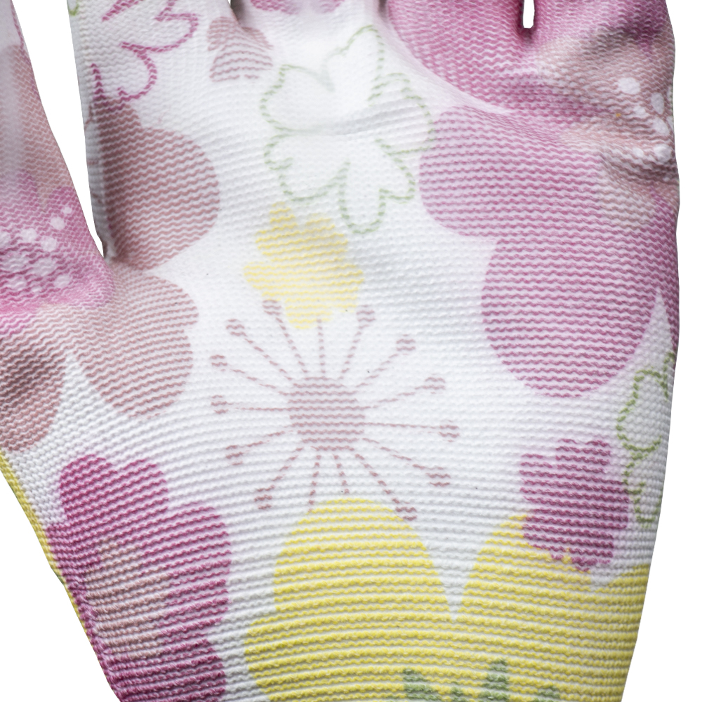 Перчатки с ПУ покрытием (белые, манжет) SIGMA (9446361) - фото №5 - мал.