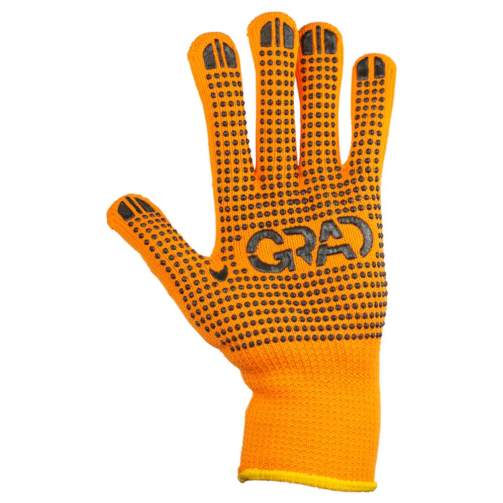 Перчатки трикотажные с точечным ПВХ покрытием утепленные р10 (оранжевые) КРАТНО 12 парам GRAD (9442375) - фото №2 - мал.