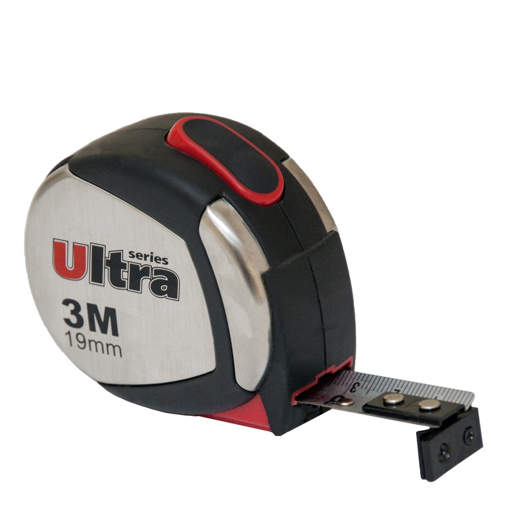 Рулетка магнітна, нейлонове покриття 3м×19мм ULTRA (3822032) - фото №1 мал.
