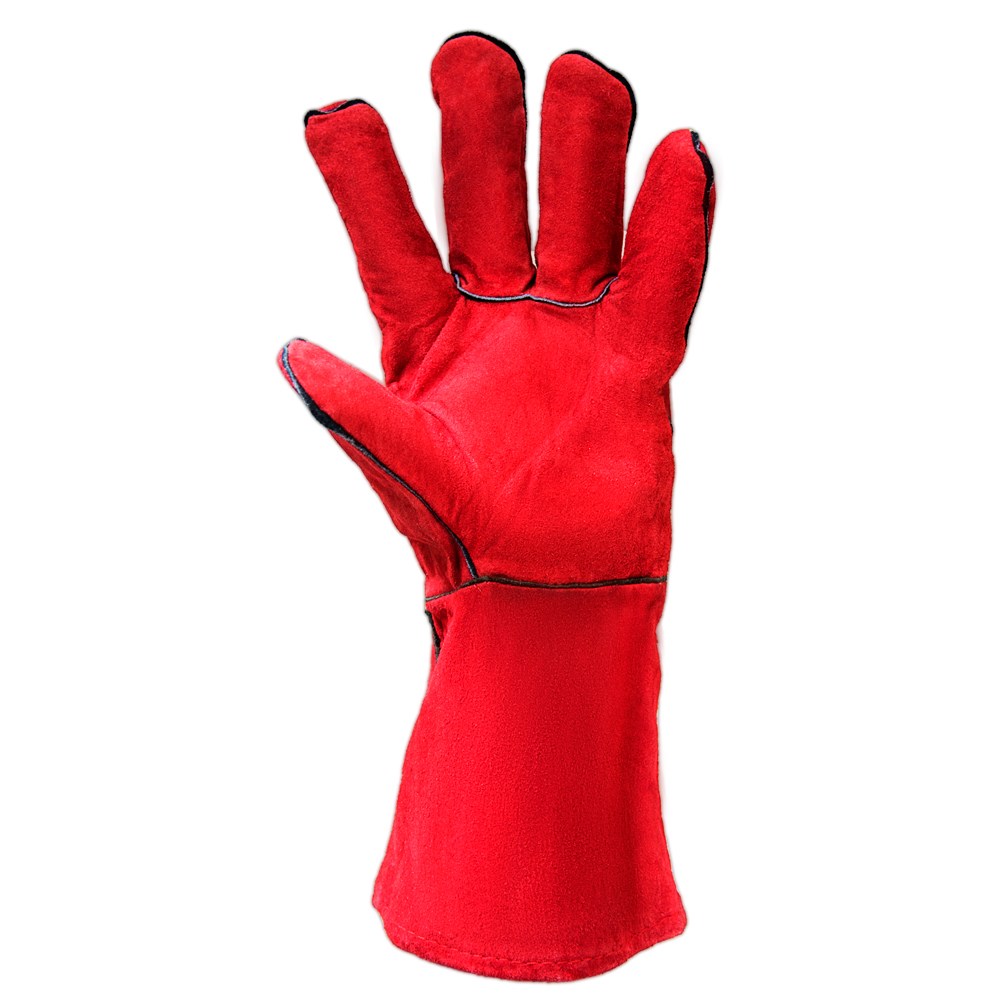 Перчатки краги сварщика (красные) SIGMA (9449301) - фото №6 - мал.