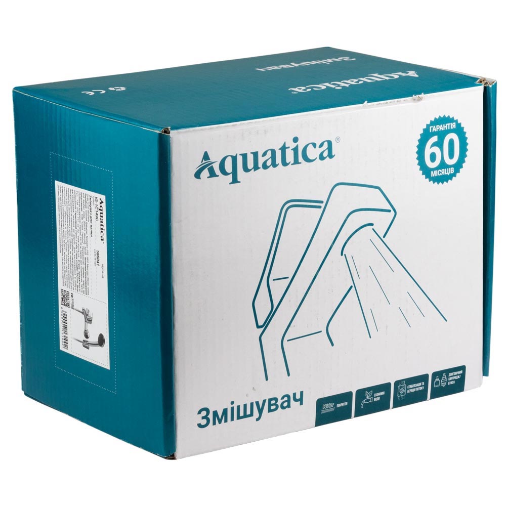 Смеситель IG Ø35 для ванны литой AQUATICA IG-1C149C (9709200) - фото №5 - мал.
