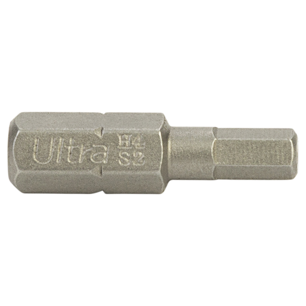 Биты HEX 4×25мм ¼" 10шт S2 (блистер) ULTRA (4014992) - фото №3 - мал.