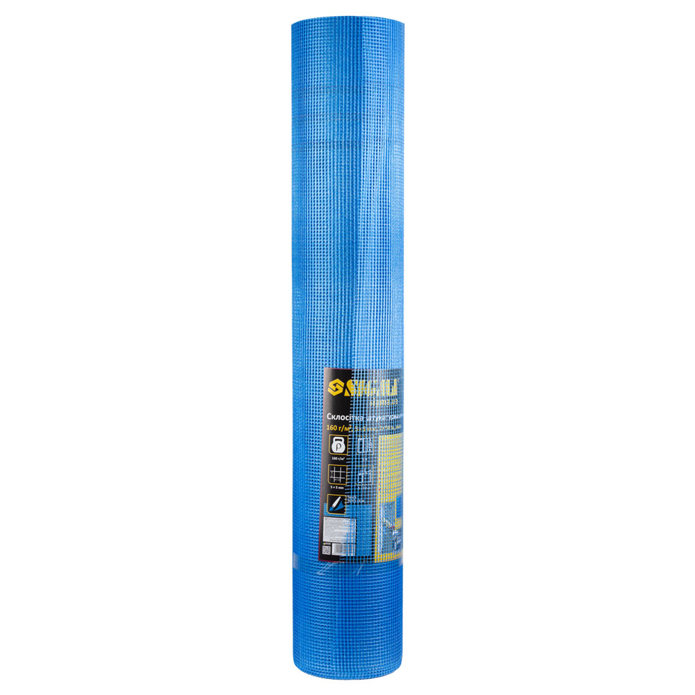 Склосітка штукатурна лугостійка синя 160г/м2 5×5мм 1×50м SIGMA (8406691) - фото №2 мал.