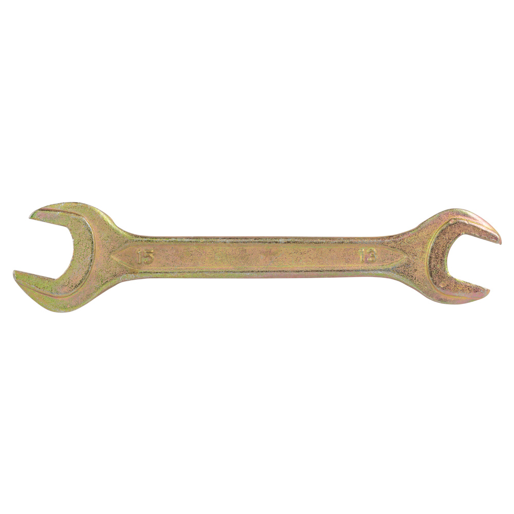 Ключ рожковый 13×15мм желтый цинк SIGMA (6025151) - фото №1 - мал.