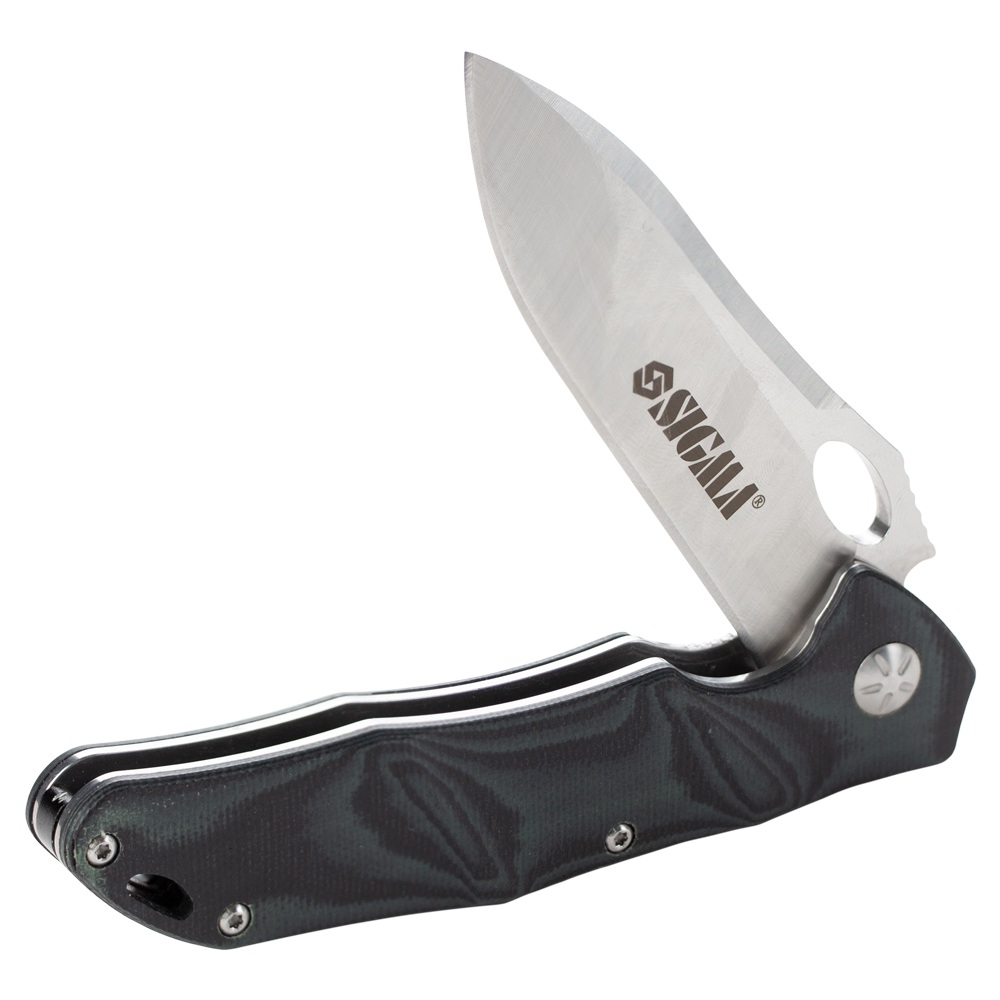 Нож раскладной 116мм (рукоятка композит G10) SIGMA (4375761) - фото №11 - мал.