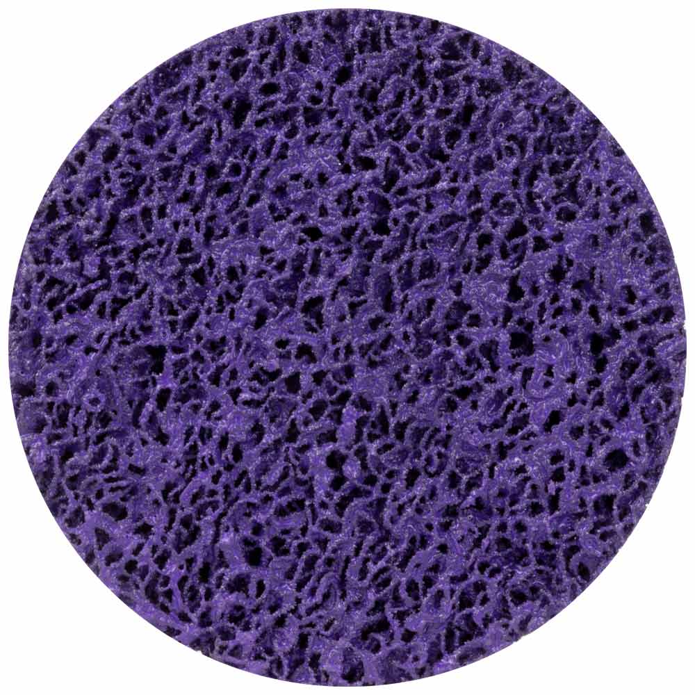 Круг зачистной из нетканого абразива (коралл) Ø125мм на липучке фиолетовый жесткий SIGMA (9176161) - фото №1 - мал.