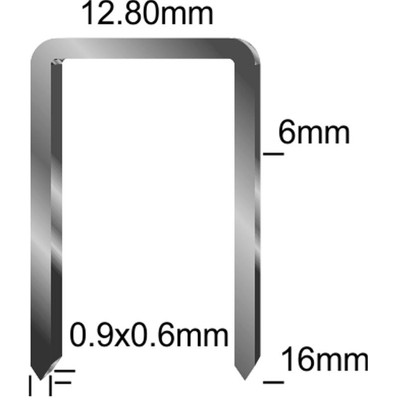 Степлер пневматичний (скоба 12.8 (6-16) 0.9×0.6) SIGMA (6713011) - фото №10 мал.