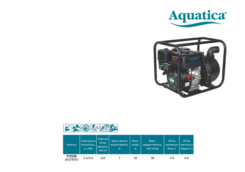 мотопомпи AQUATICA