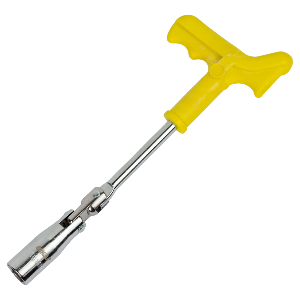 Ключ свечной с шарниром усиленный 16мм SIGMA (6030321) - фото №1 - мал.